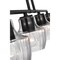 Nuvo Destin 4-Light Island Pendant, E26 60W, Black And Silver Accent, Clear Ribbed 60/7704 - alternate 4
